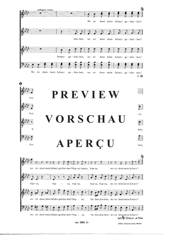 Product gallery: Page 4 of 4 Hopsa Schwobaliesel , , (mixed choir)