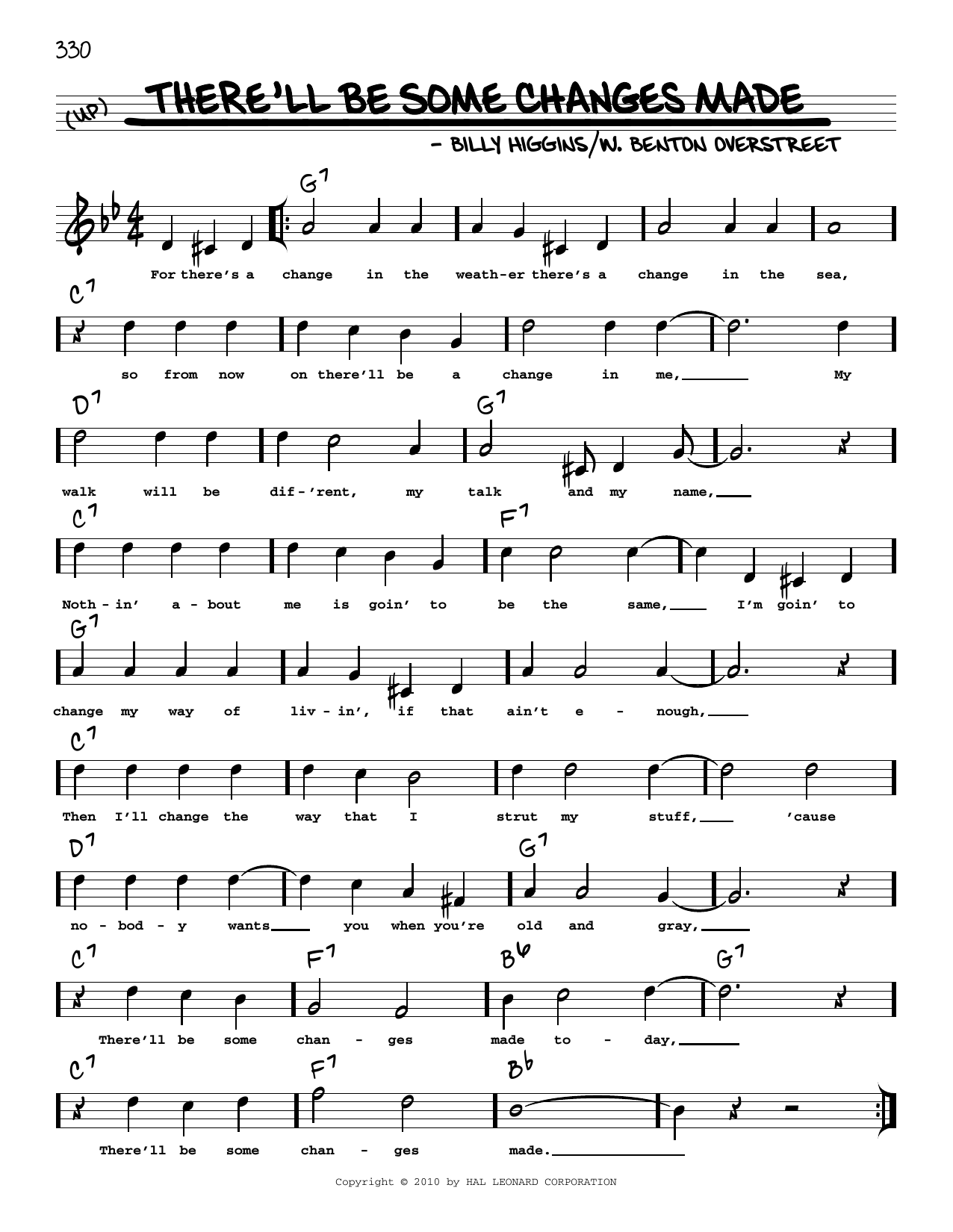 Produktbild zu: There'll Be Some Changes Made (arr. Robert Rawlins)