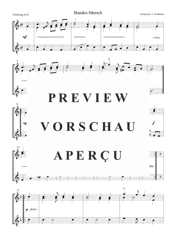 Produktgalerie: Seite 4 von 5 Bundes-Marsch, , Posaunenchor