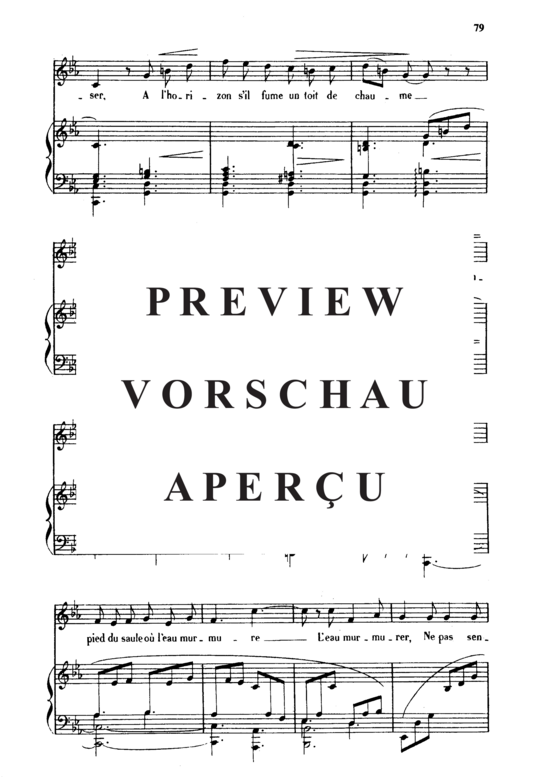 Product gallery: Page 3 of 5 Au bord de l'eau Op.8 No.1, , Medium Voice and Piano