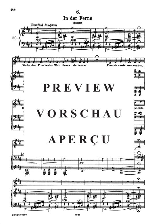 Product gallery: Page 2 of 5 In der Ferne D.957-6 (Schwanengesang), , High Voice and Piano