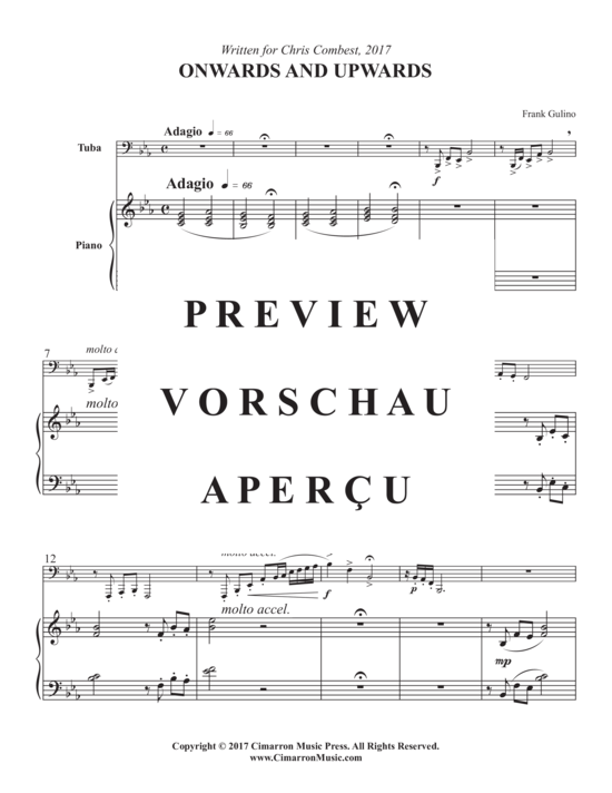 Product gallery: Page 6 of 17 Onwards and Upwards , , (tuba + piano)