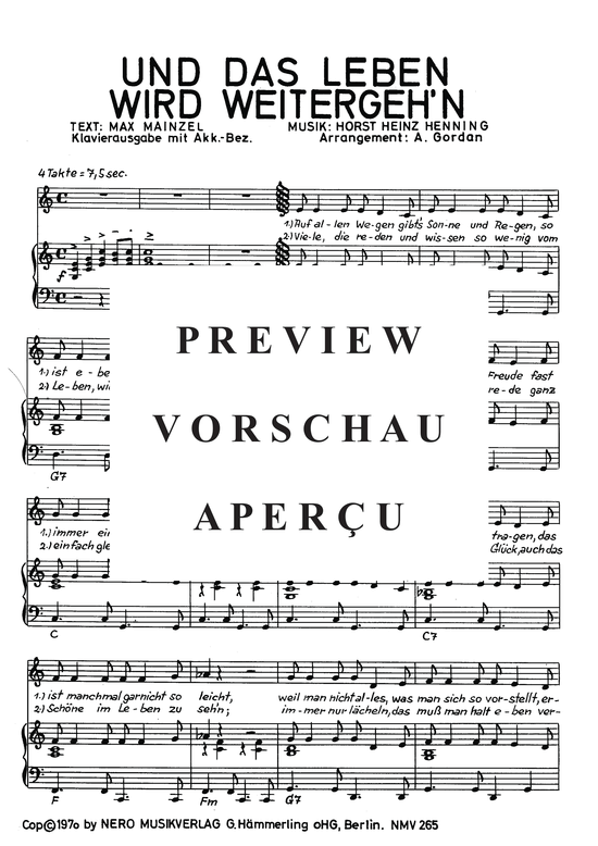 Produktgalerie: Seite 4 von 4 Und das Leben wird weitergehn, Valaites, 	Lena, Klavier und Gesang
