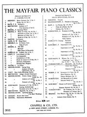 cover: Barcarolle (Op. 37 No.6), Pyotr Ilyich Tchaikovsky, Klavier