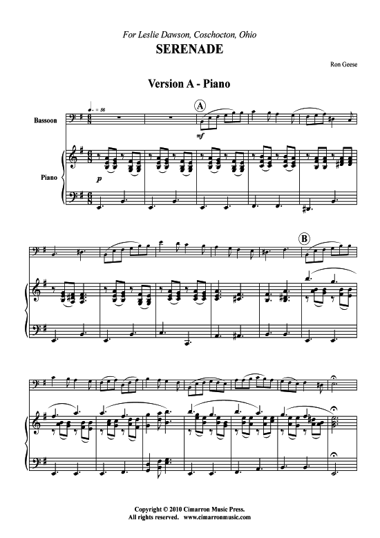 Product picture to: Serenade Ron Geese