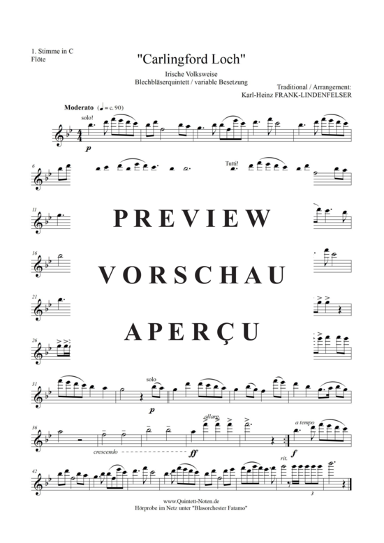 Produktgalerie: Seite 8 von 17 Carlingford Loch , Blasorchester Fatamo, (Blechbläser Quintett - flexible Besetzung)