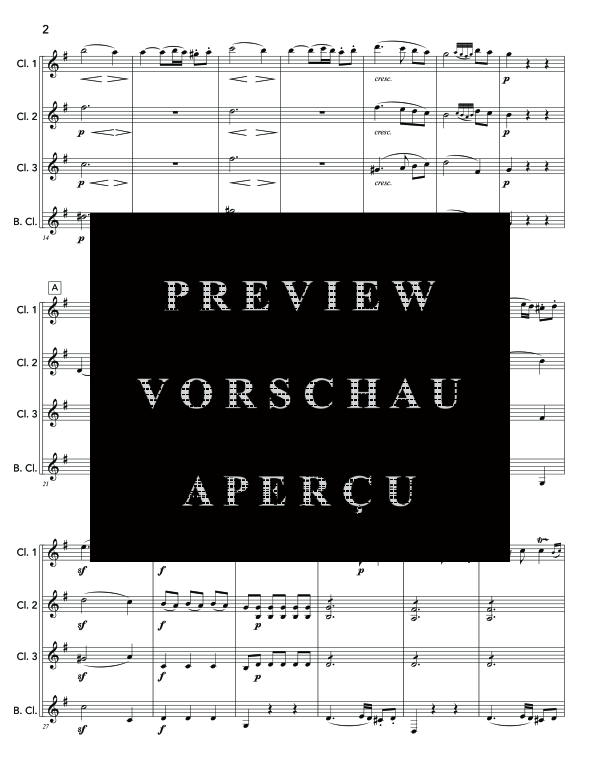 Product gallery: Page 6 of 11 String Quartet No. 1, Mvt. 1, , (Clarinet Quartet)