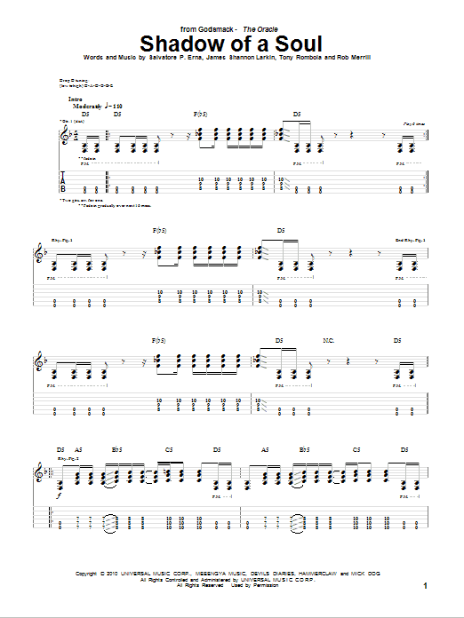 Produktgalerie: Seite 1 von 1 Shadow Of A Soul, Godsmack, Gitarre