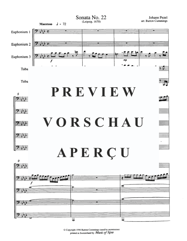 Produktgalerie: Seite 3 von 10 Sonata No. 22, , Tuba Quintett EEETT