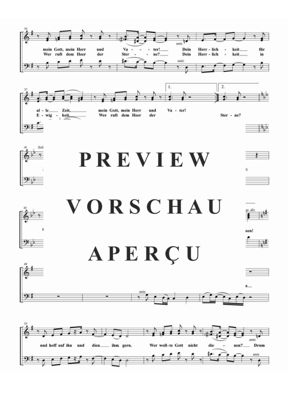 gallery: Wenn ich, o Schöpfer, deine Macht EG 506, , Gemischter Chor SAB, Solo und Klavier