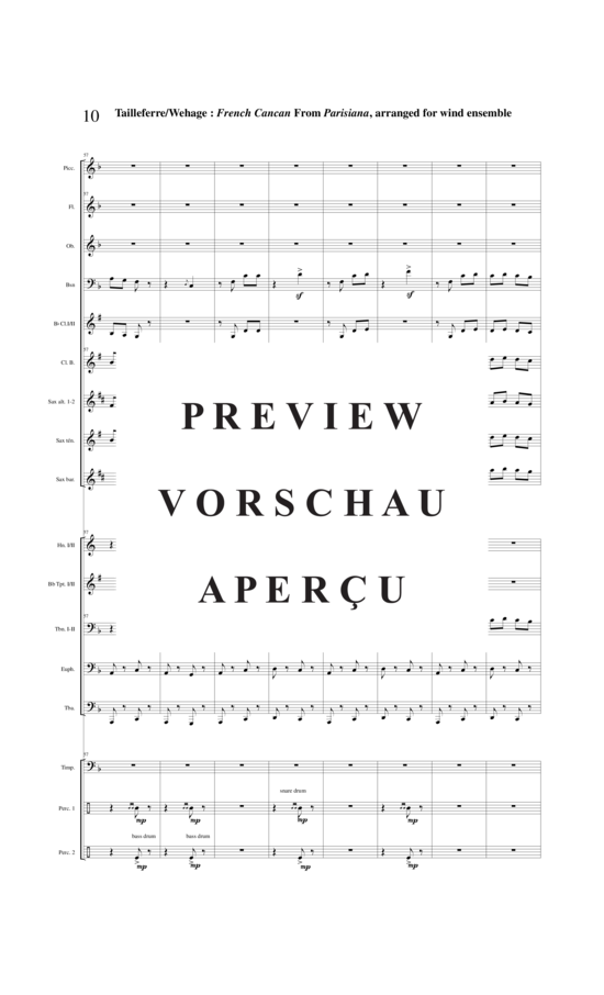 Product gallery: Page 11 of 21 Final : Galop French Cancan from Parisians , , (mixed ensemble/woodwinds and brass + percussion)