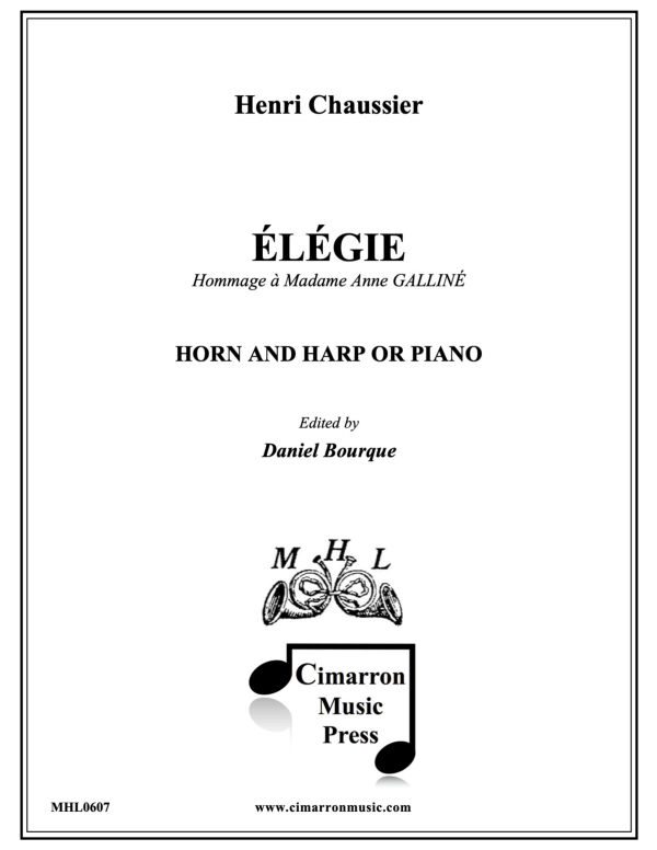 cover: Elegie, , Horn In F and Piano/Harp