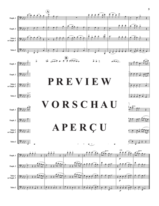 Product gallery: Page 6 of 20 Sonata A Quattro , , (Tuba Quartet: 2x Baritone, 2xTuba)