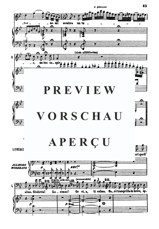 Produktgalerie: Seite 6 von 6 Eccomi in lieta vesta. Oh quante volte ti chiedo, , Gesang und Klavier
