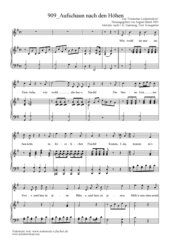 Product picture to: Aufschaun nach den Höhen Text: Kosegarten