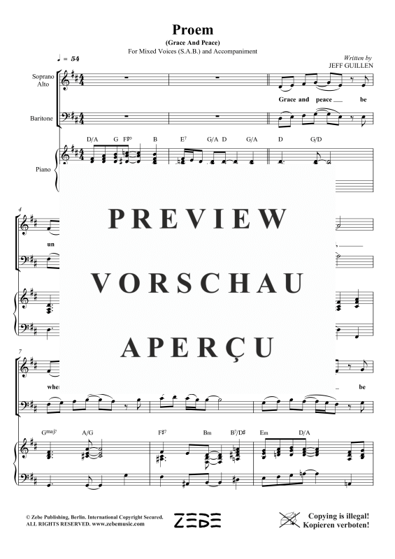 Produktgalerie: Seite 6 von 8 Proem (Grace and Peace), , Gemischter Chor SAB und Klavier