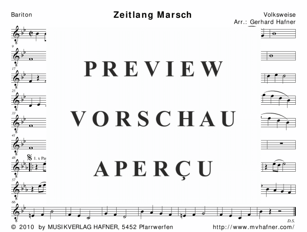 Product gallery: Page 11 of 11 Zeitlang Marsch, , (woodwind and brass)