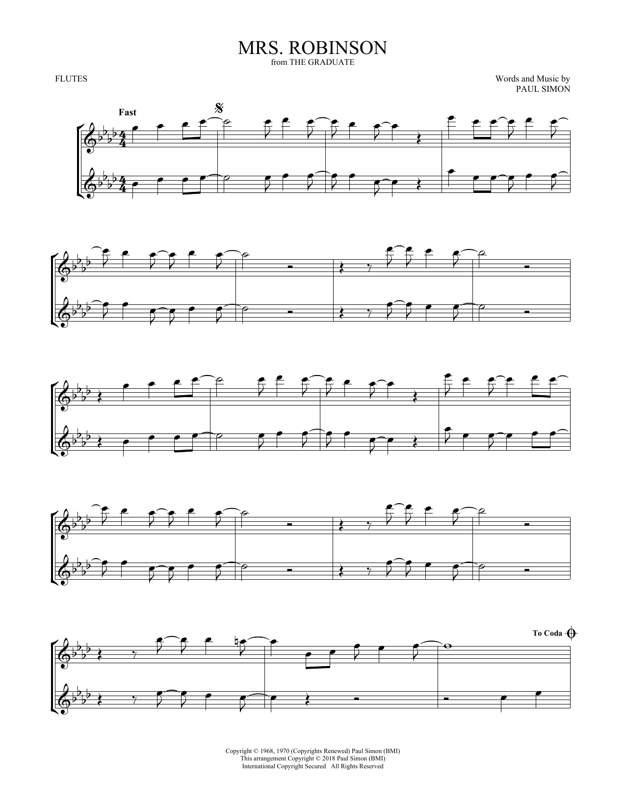 Product gallery: Page 1 of 1 Mrs. Robinson, Simon & Garfunkel