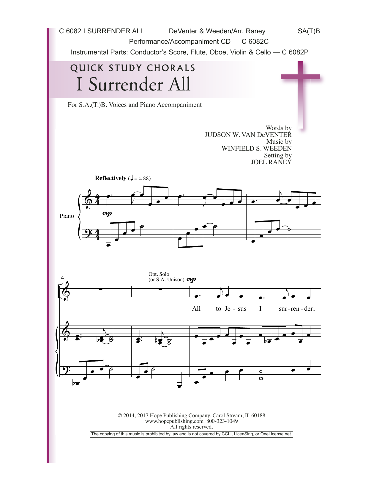 Produktbild zu: I Surrender All