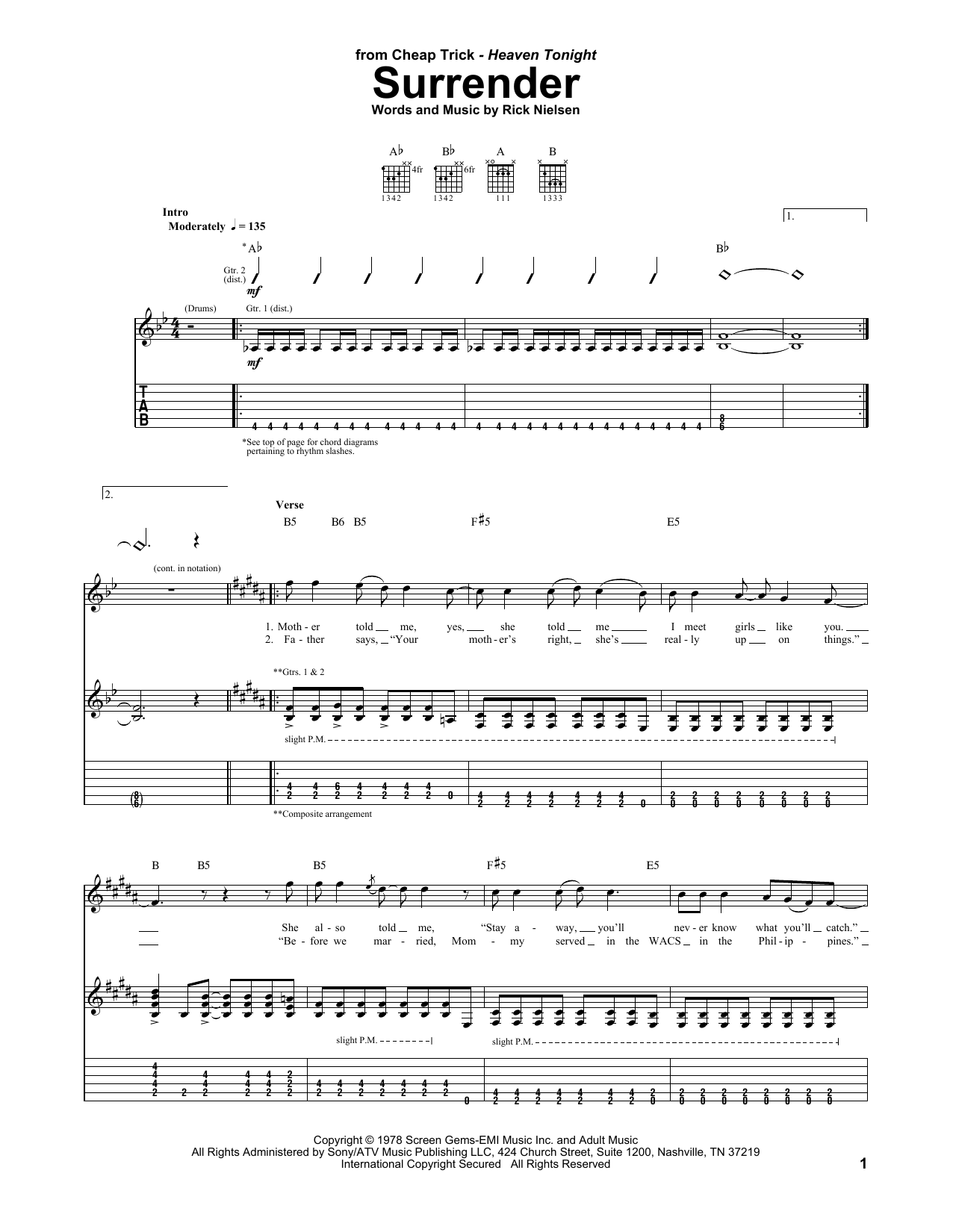 Product gallery: Page 1 of 1 Surrender, Cheap Trick