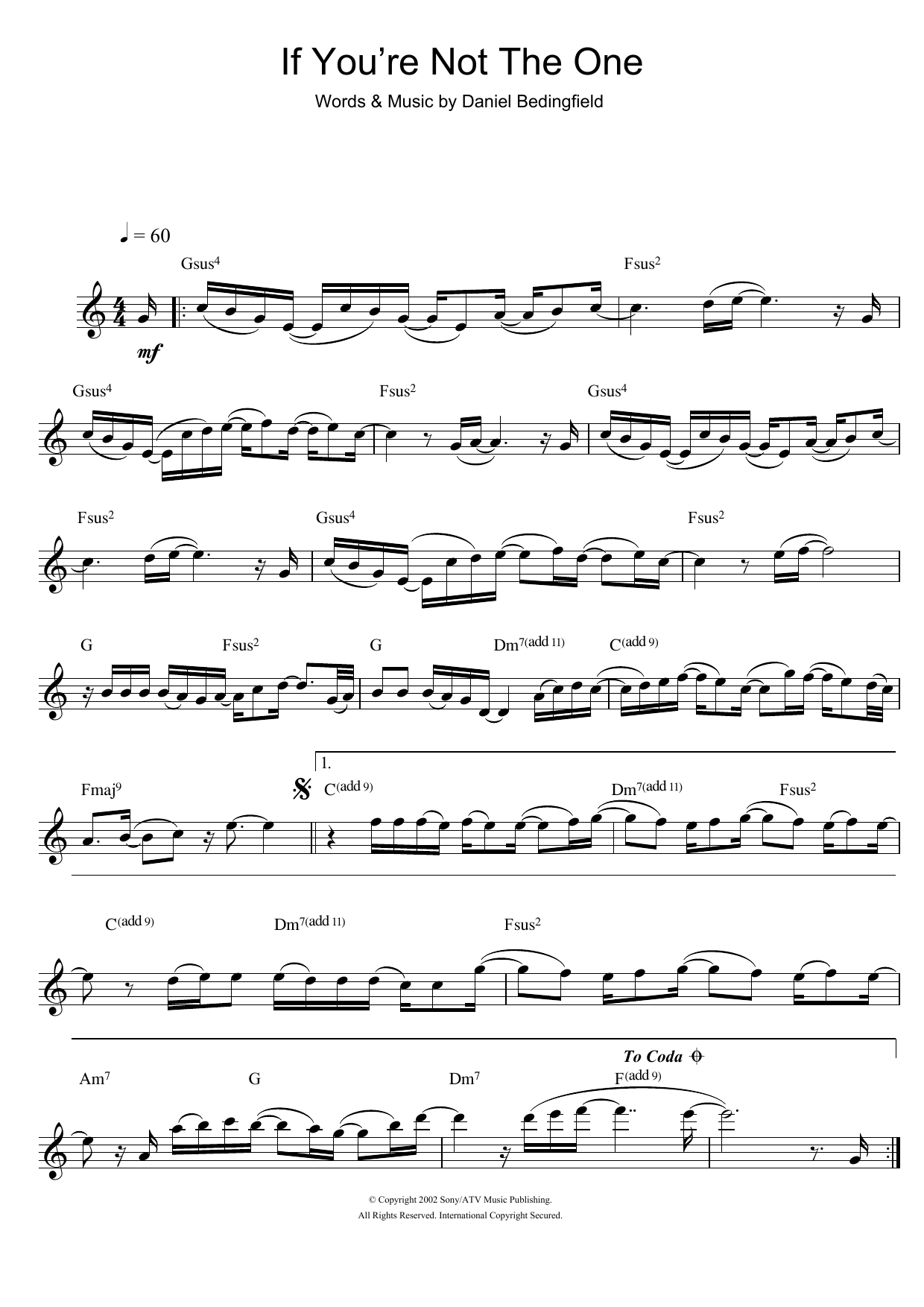 Product gallery: Page 1 of 1 If You're Not The One, Daniel Bedingfield