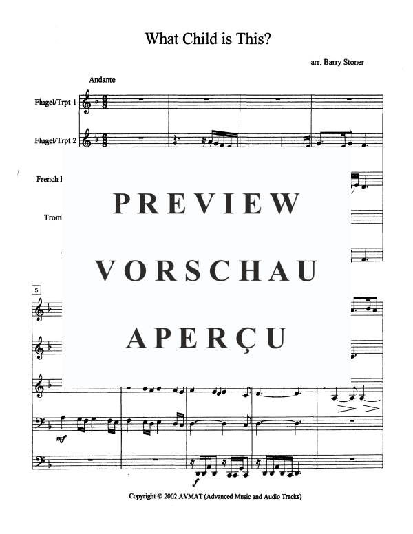 Produktgalerie: Seite 3 von 11 What Child Is This?, , Blechbläserquintett
