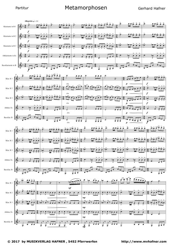 gallery: Metamorphose, , (Clarinet Quintet)