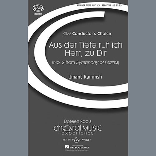 cover: Aus Der Tiefe Ruf' Ich, Herr, Zu Dir, Imant Raminsh, Chor