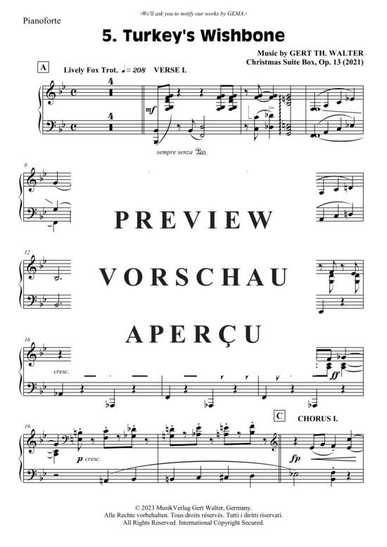 Produktgalerie: Seite 16 von 21 Turkey´s Wishbone , , (Combo Band + Alt Saxophon, Trompete in B)
