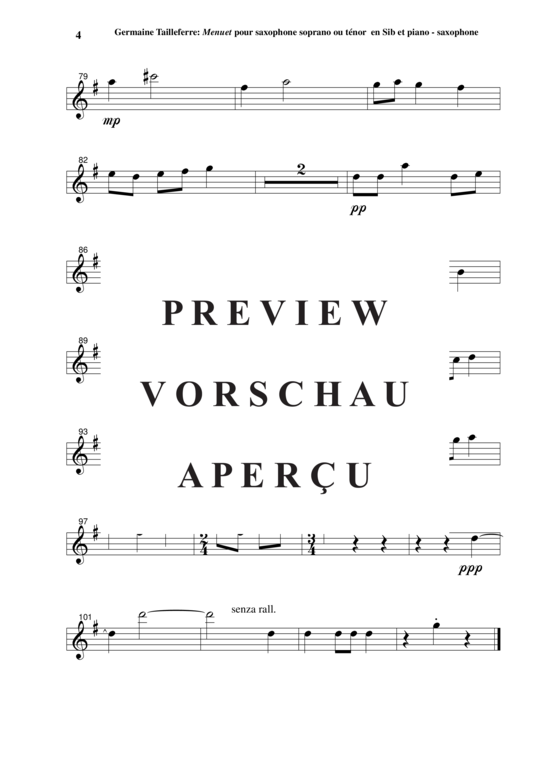 Product gallery: Page 13 of 13 Menuet , , (soprano/tenor saxophone + piano)