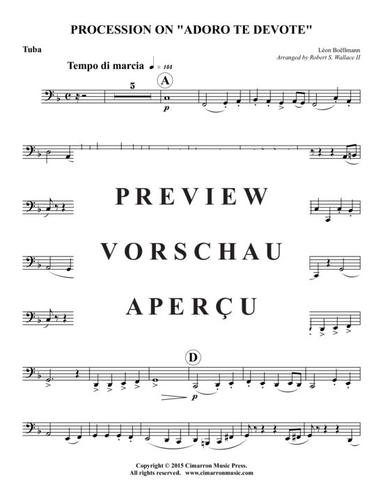 gallery: Procession on "Adoe te Devote , , (Blechbläser-Quintett)"