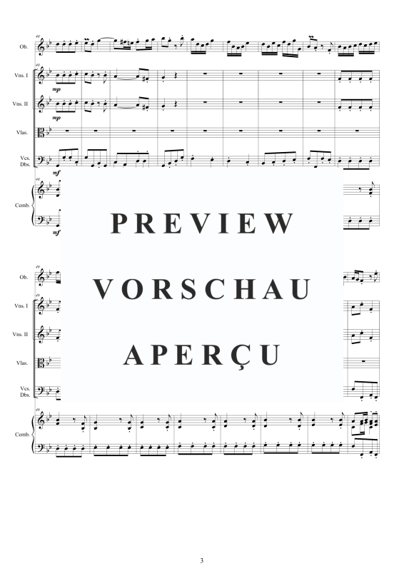Produktgalerie: Seite 4 von 11 Concerto in G minor (I47a), , Oboe, Streicher und Cembalo