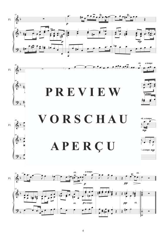 Produktgalerie: Seite 5 von 11 Flute Concerto No.2 in F-Dur Op.5, , Querflöte Solo und Klavier/Cembalo