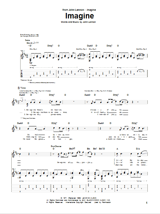 Produktgalerie: Seite 1 von 1 Imagine, John Lennon, Gitarre