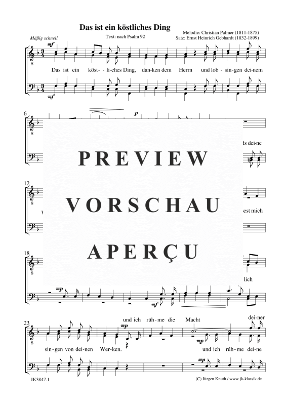 gallery: Das ist ein köstliches Ding, , (male choir)