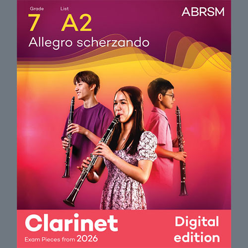 Product picture to: Allegro scherzando (Grade 7, list A2, from the ABRSM Clarinet Syllabus from 2026)
