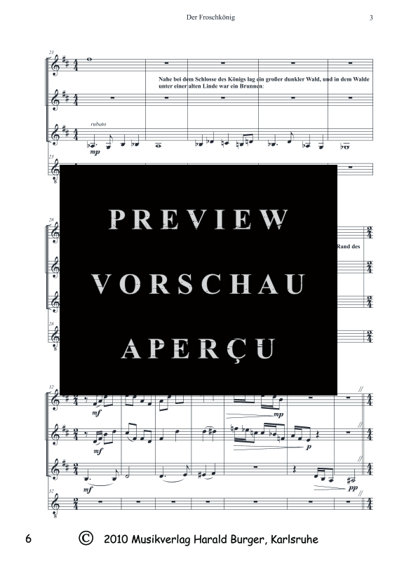 Product gallery: Page 9 of 11 Der Froschkönig (Partitur), , Mixed ensemble wind trio, guitar and speaker