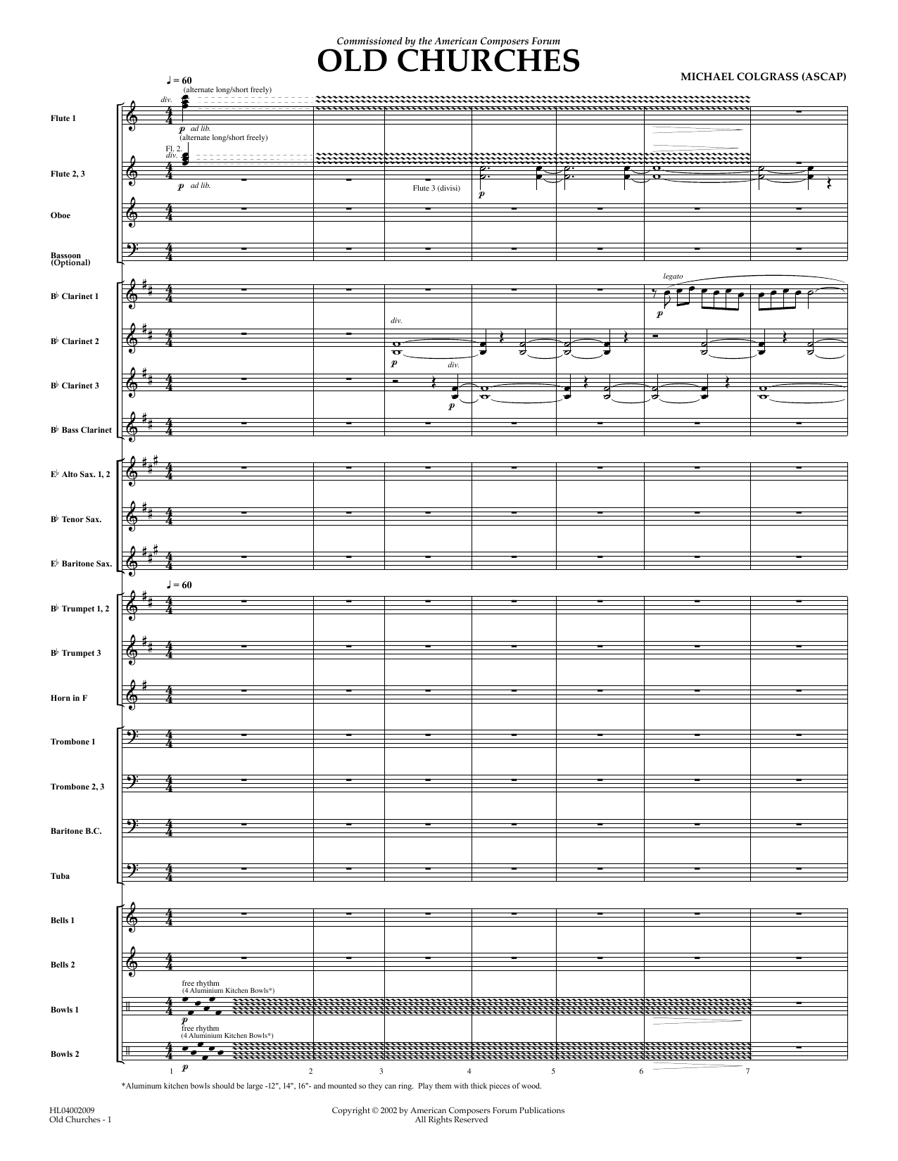 Produktbild zu: Old Churches - Full Score
