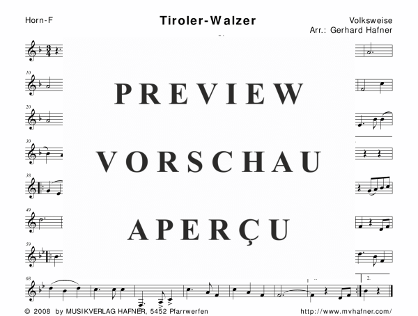 Product gallery: Page 11 of 11 Tiroler-Walzer, , (woodwind and brass)