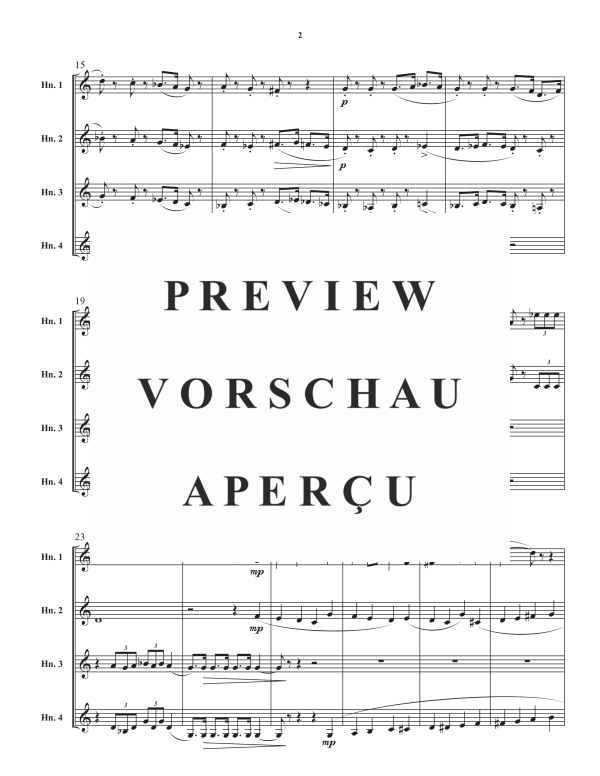 Produktgalerie: Seite 4 von 10 March, , Horn Quartett