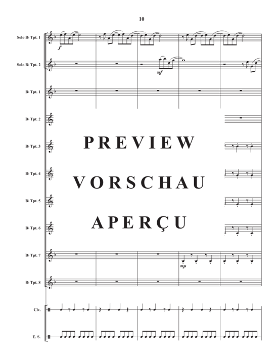 Product gallery: Page 12 of 21 Ripples , , (trumpet ensemble, 8 parts + 2x trumpet in Bb solo)