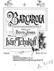 Produktbild zu: Barcarola