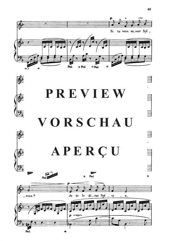 Product gallery: Page 6 of 7 Sylvie Op.6 No.3, , Medium Voice and Piano