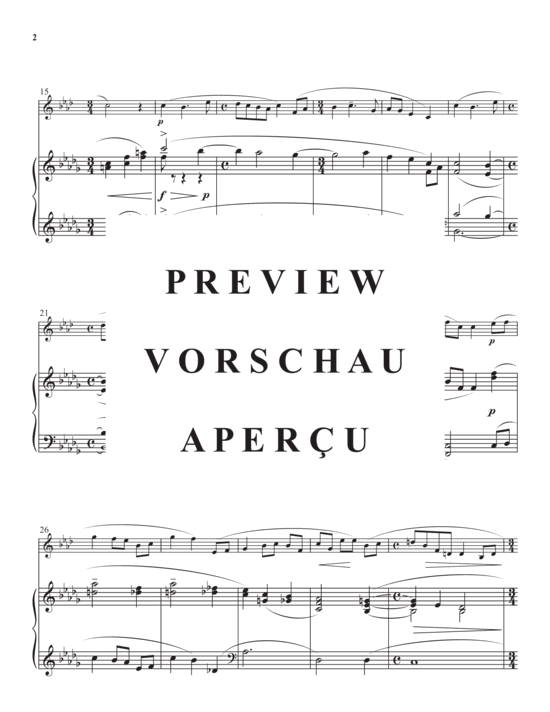 gallery: Trois beaux oiseaux du paradis , , (Horn in F + Klavier)
