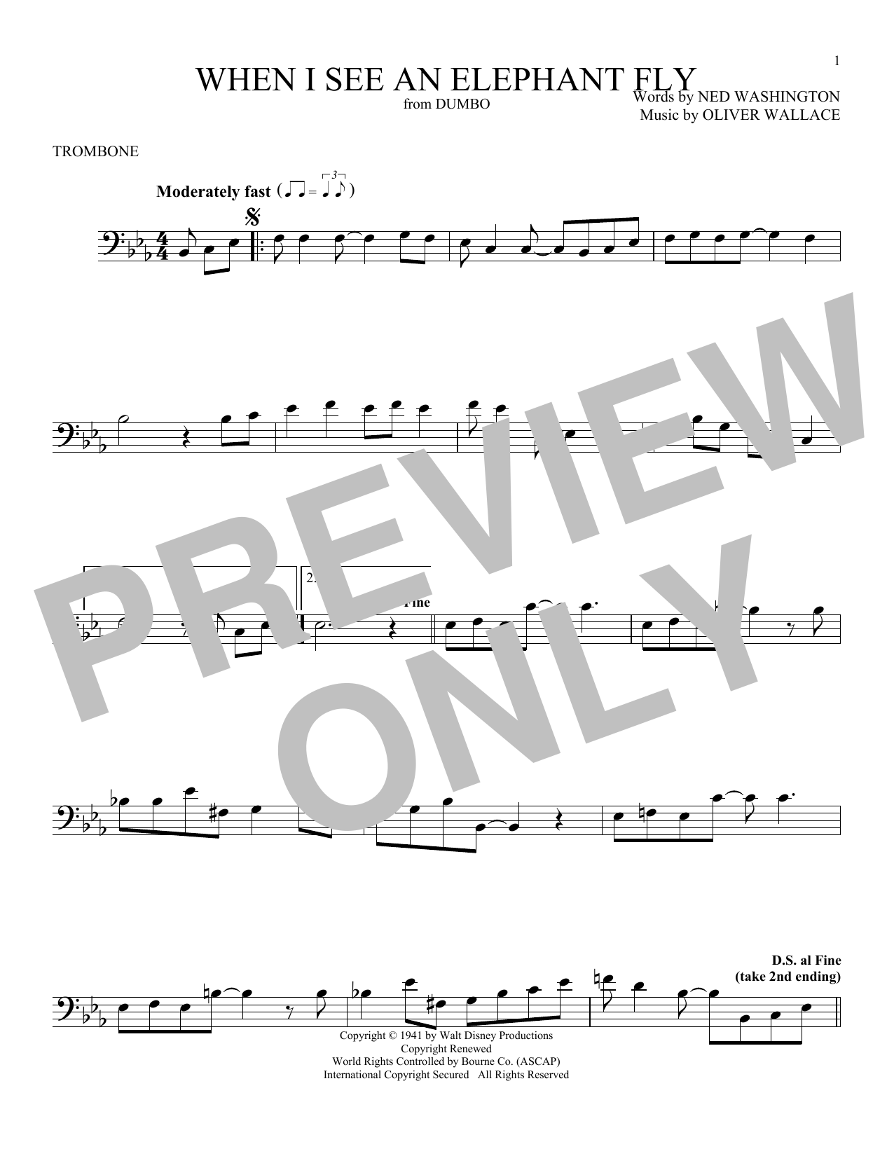 Product gallery: Page 1 of 1 When I See An Elephant Fly (from Dumbo), Oliver Wallace