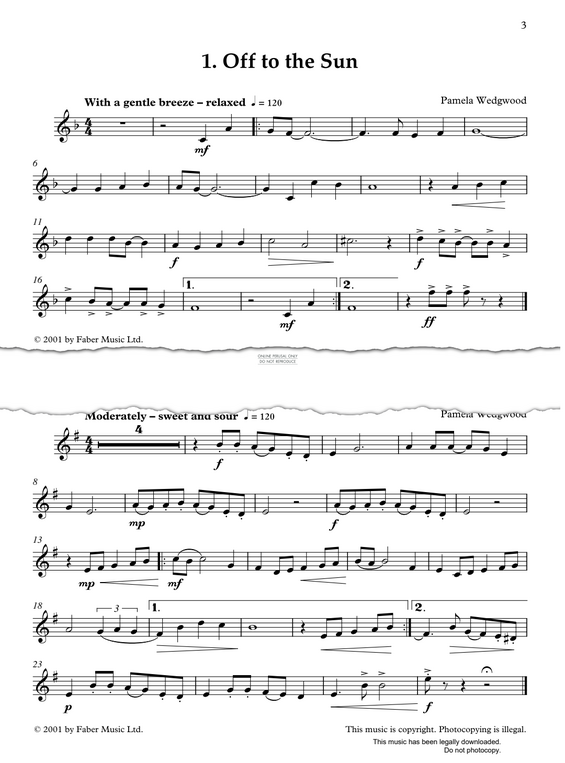 Produktgalerie: Seite 1 von 1 Off To The Sun, Pam Wedgwood, Klavier, Trompete
