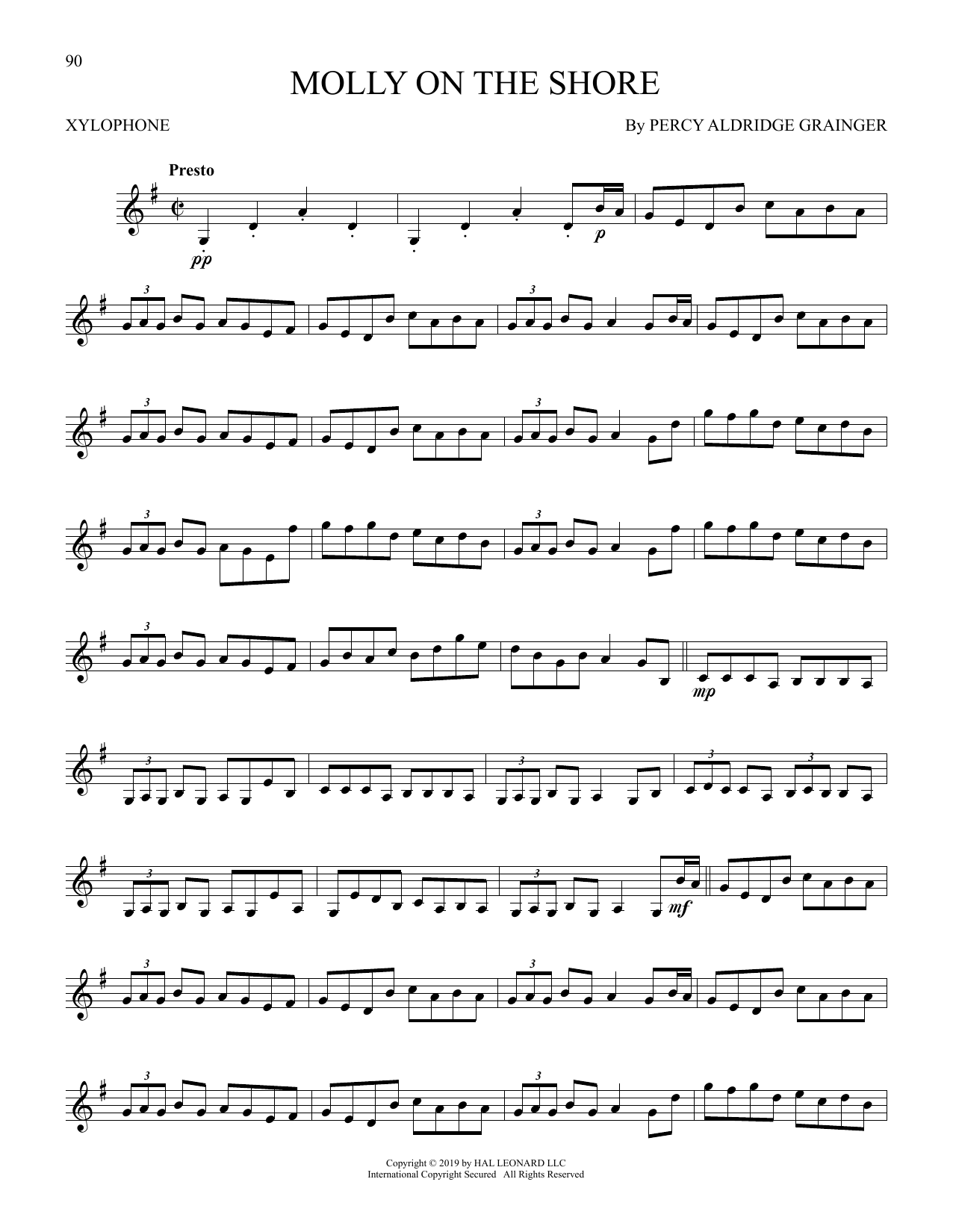 Produktgalerie: Seite 1 von 1 Molly On The Shore, Percy Aldridge Grainger, Xylophon