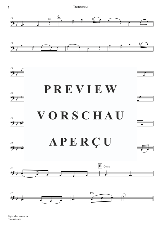 Produktgalerie: Seite 10 von 11 Greensleeves, Simoni, Edward, (Posaunen Trio + Klavier)