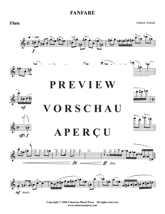 Product gallery: Page 2 of 3 Fanfare , , (flute solo)