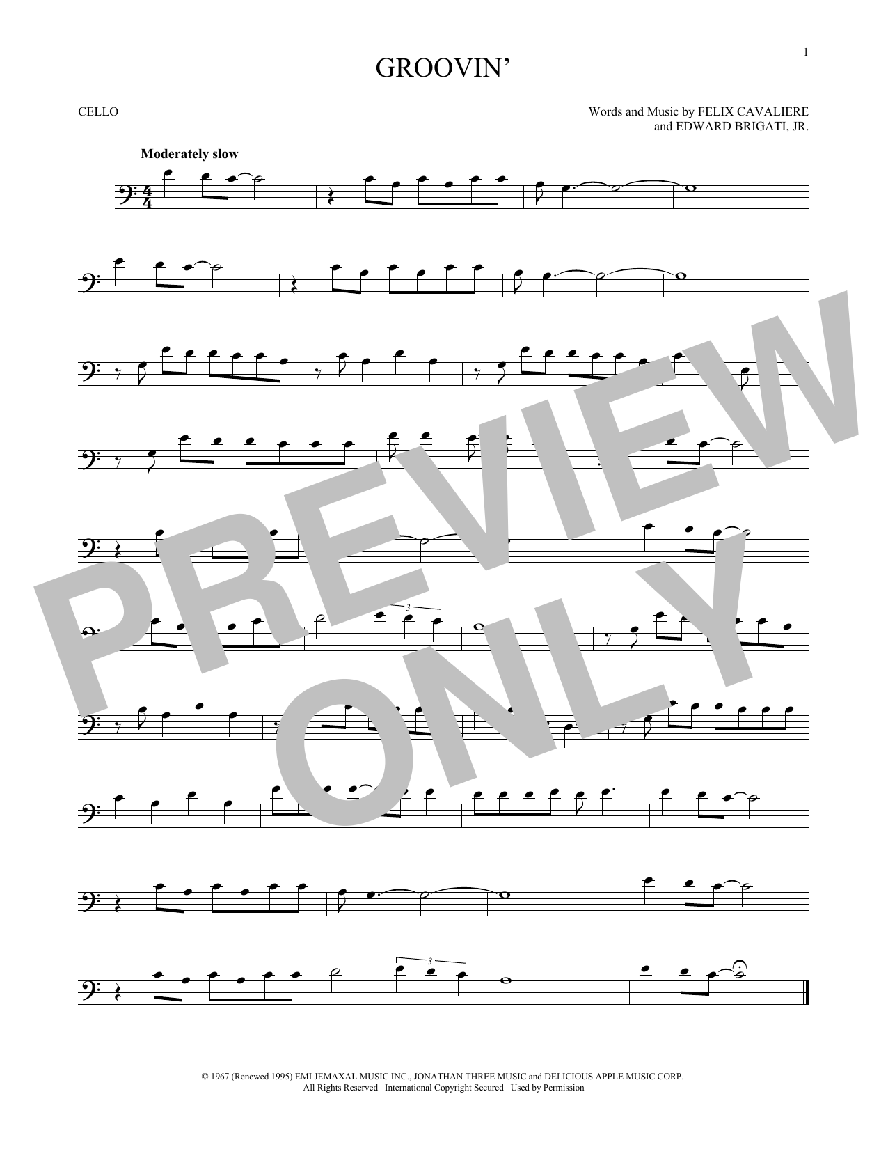 Produktgalerie: Seite 1 von 1 Groovin', Young Rascals, Violoncello